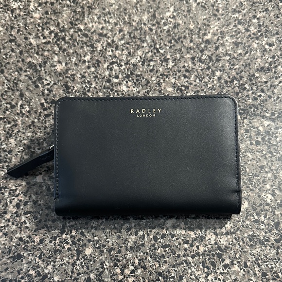 RADLEY LONDON Black Wallet with Dog and Tea Design